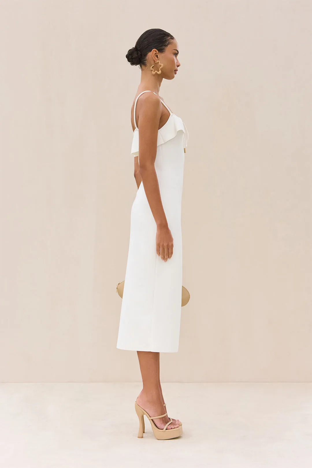 CIERA KNIT DRESS - OFF WHITE