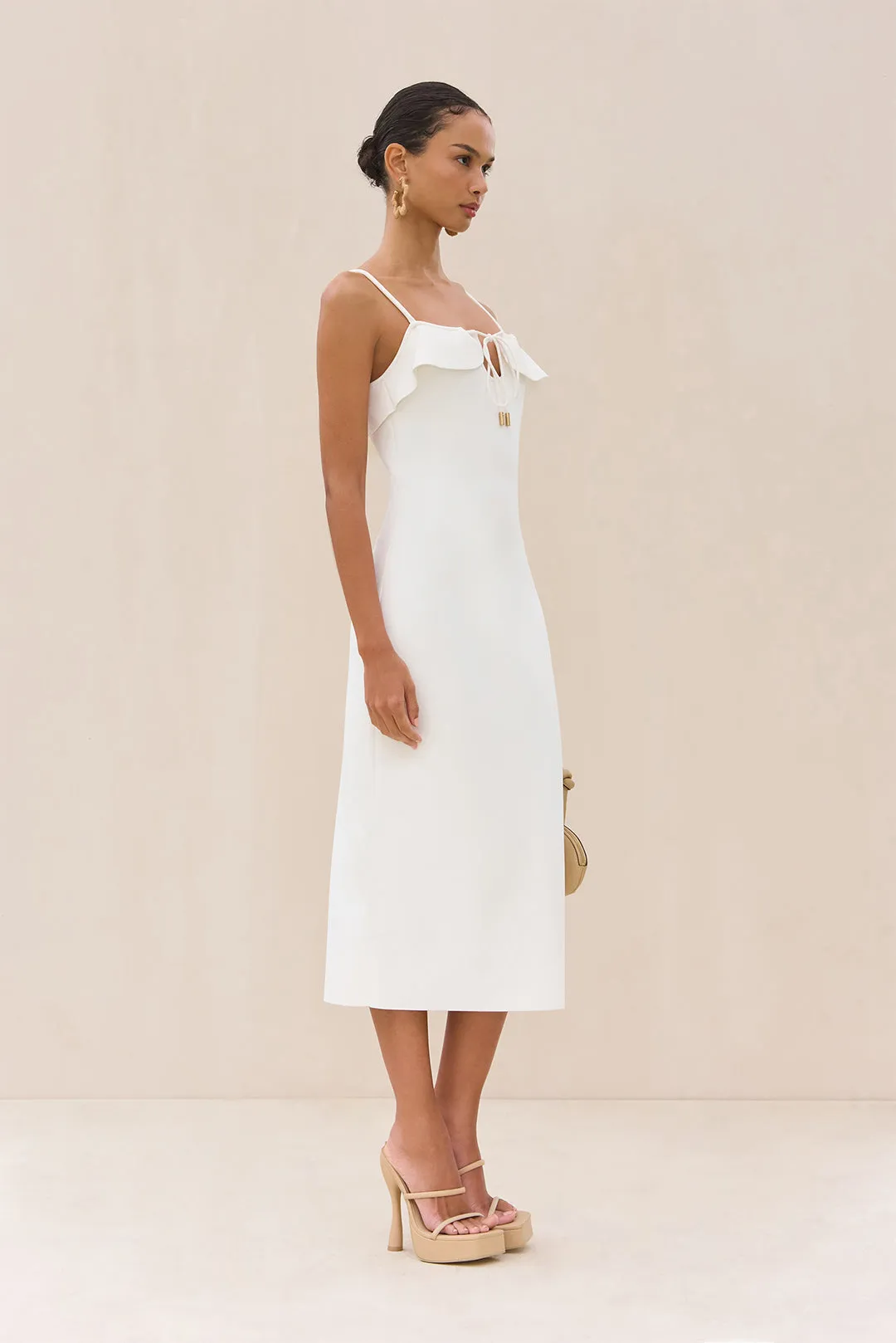 CIERA KNIT DRESS - OFF WHITE