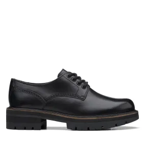 Women's Black Orianna Derby Shoes