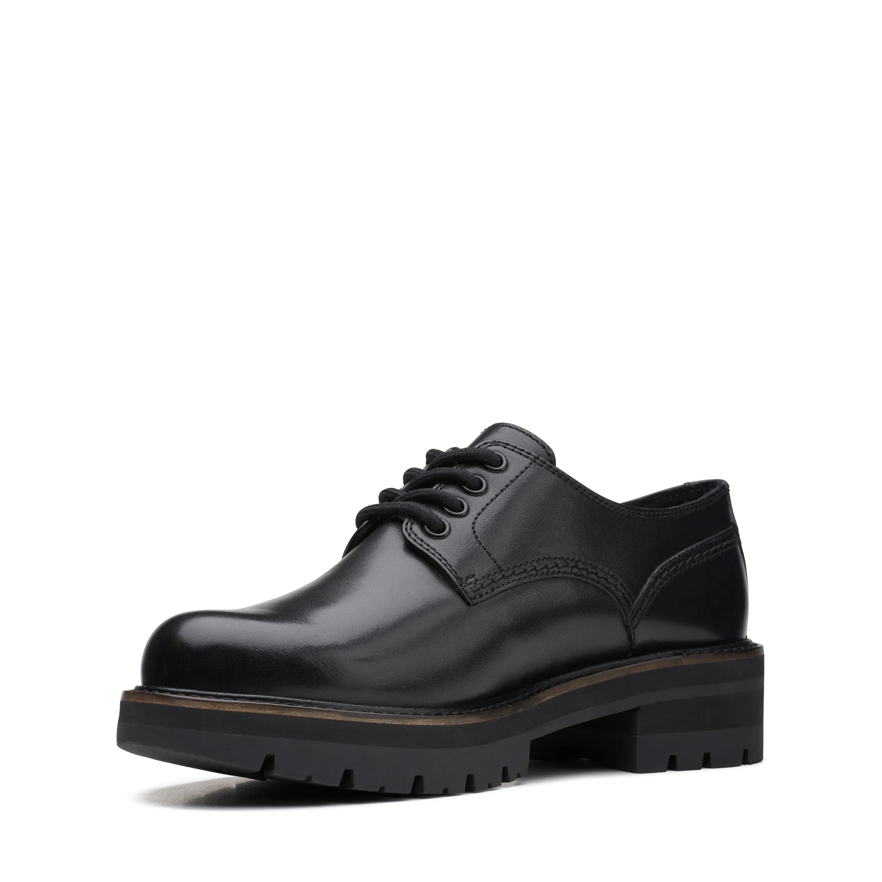 Women's Black Orianna Derby Shoes