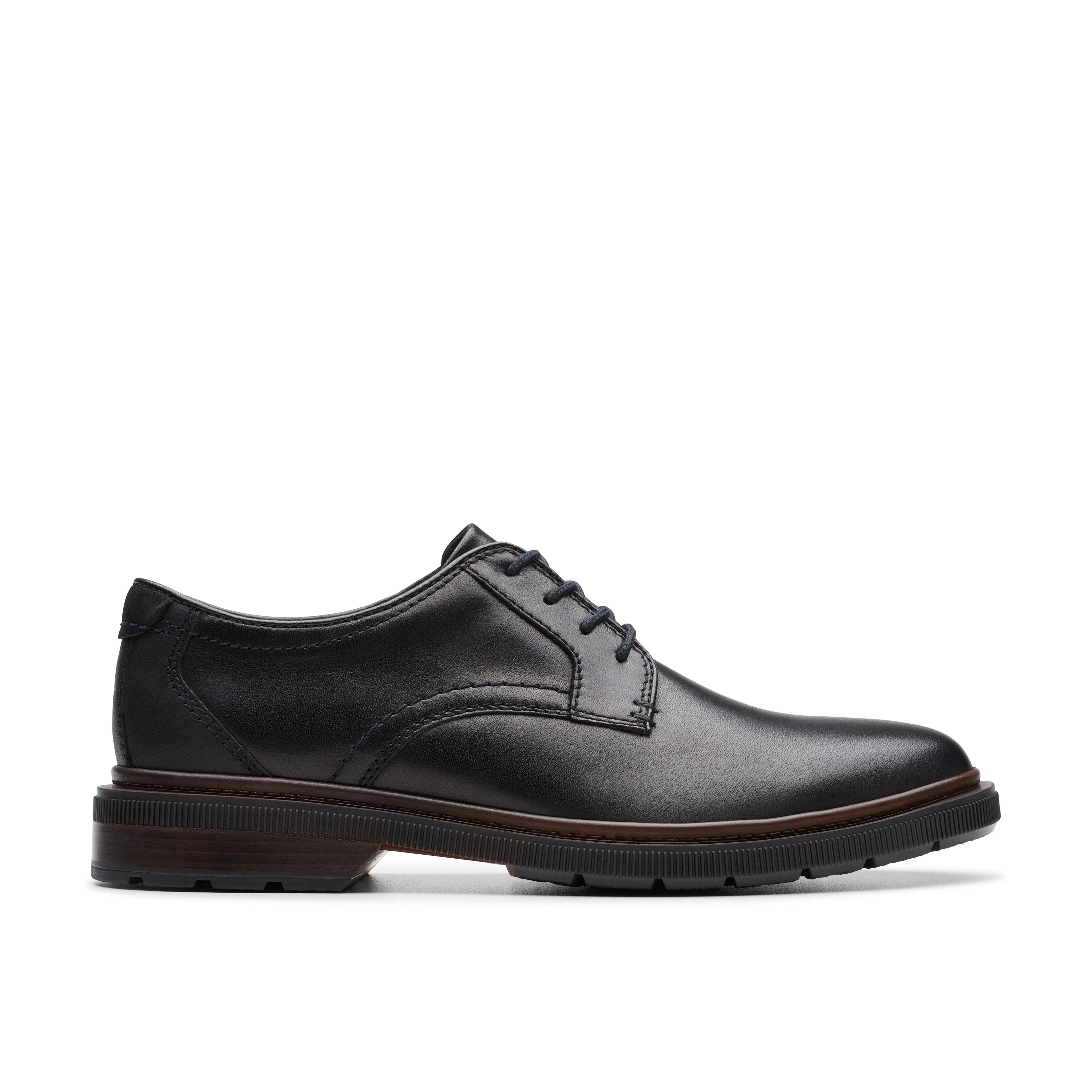 Clarks Burchill Derby Black