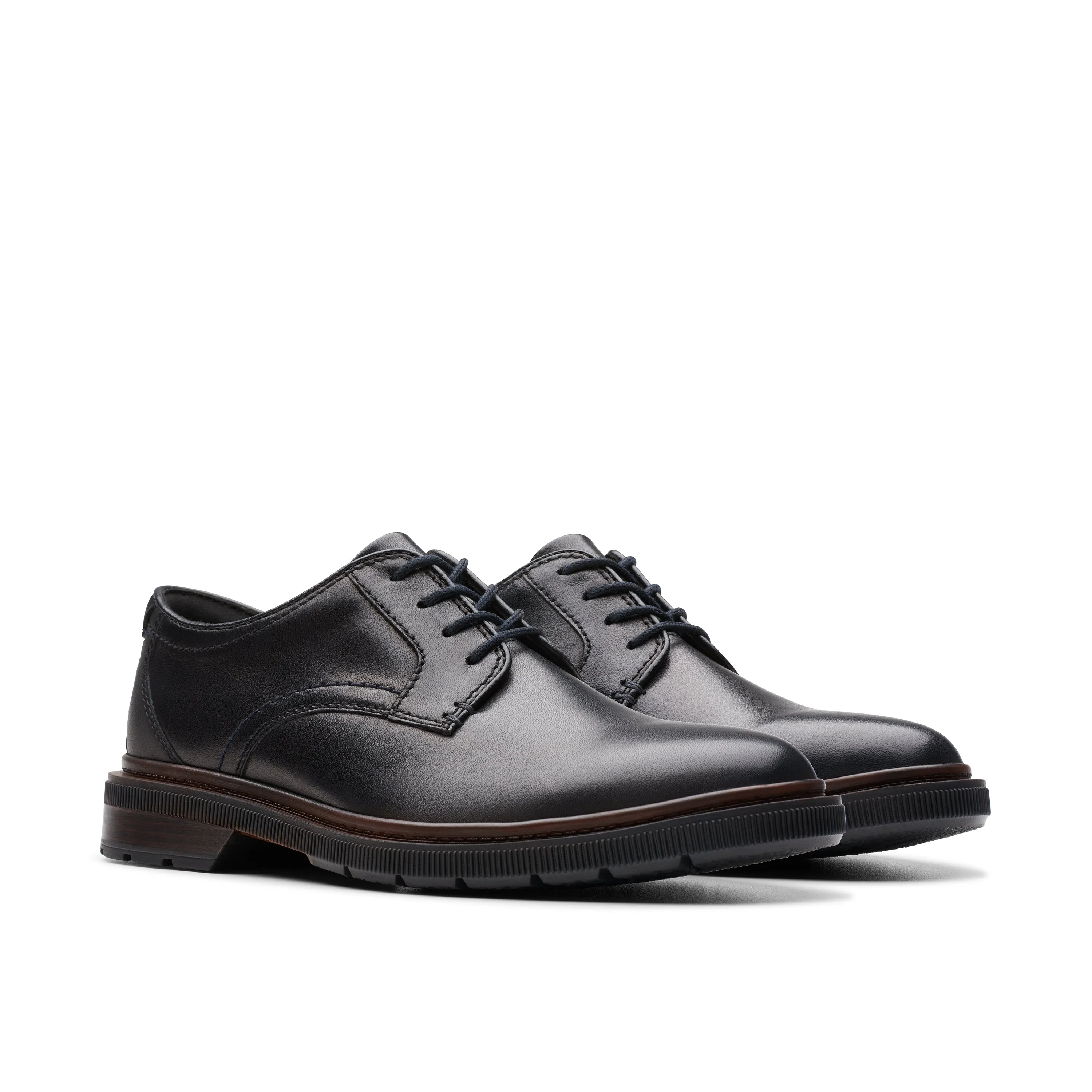 Clarks Burchill Derby Black