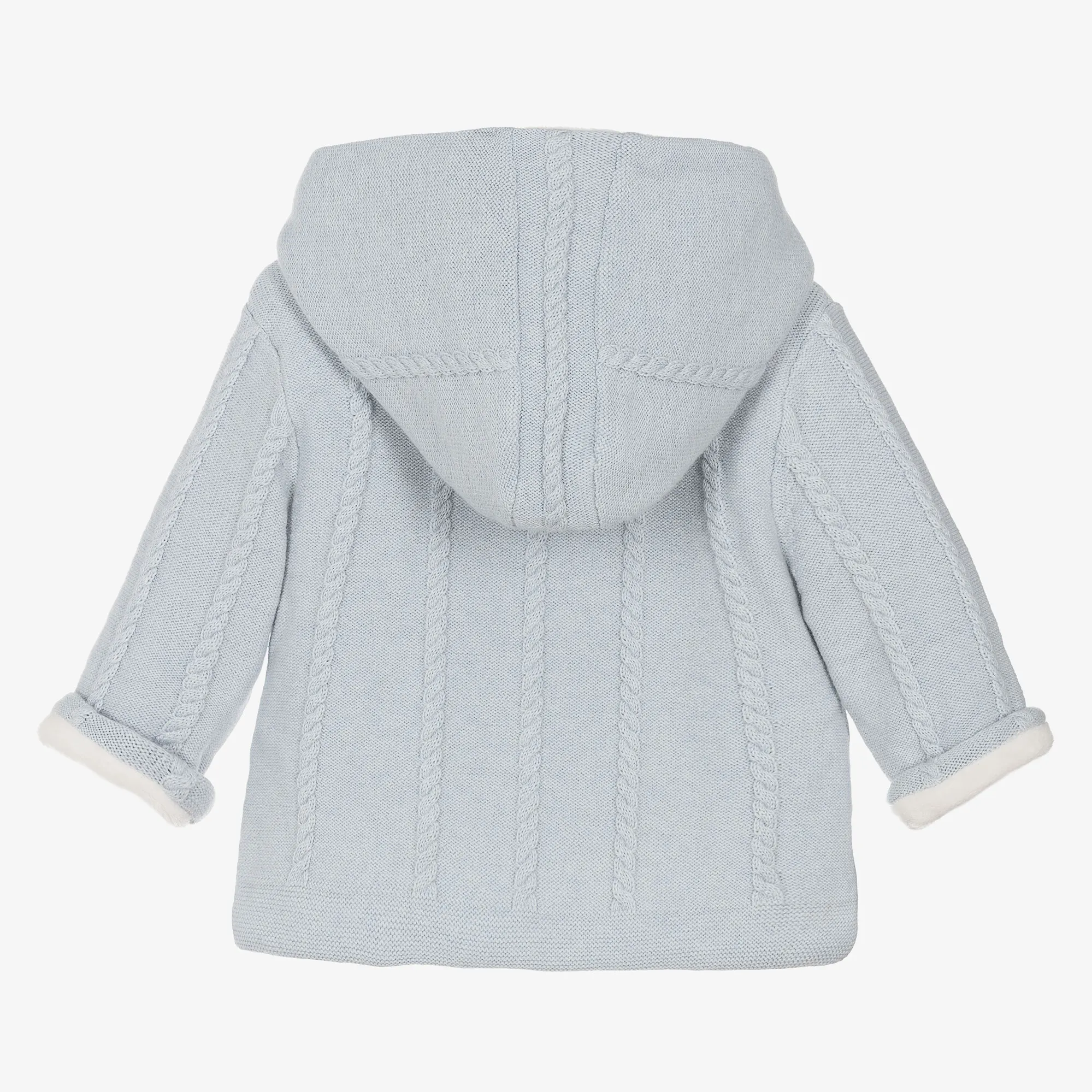 Classic Blue Wool Cashmere Baby Pram Coat