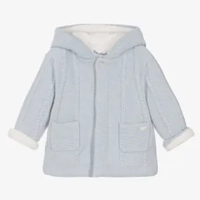 Classic Blue Wool Cashmere Baby Pram Coat