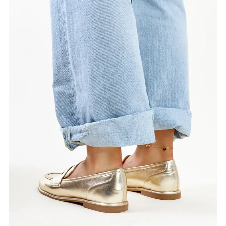 Golden classic Nasia moccasins