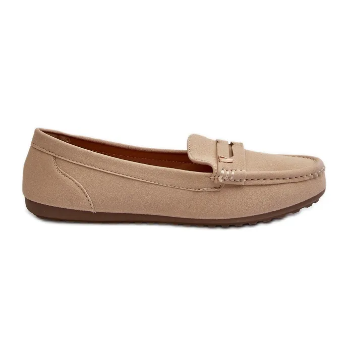 Classic Beige Moccasins Iramarie