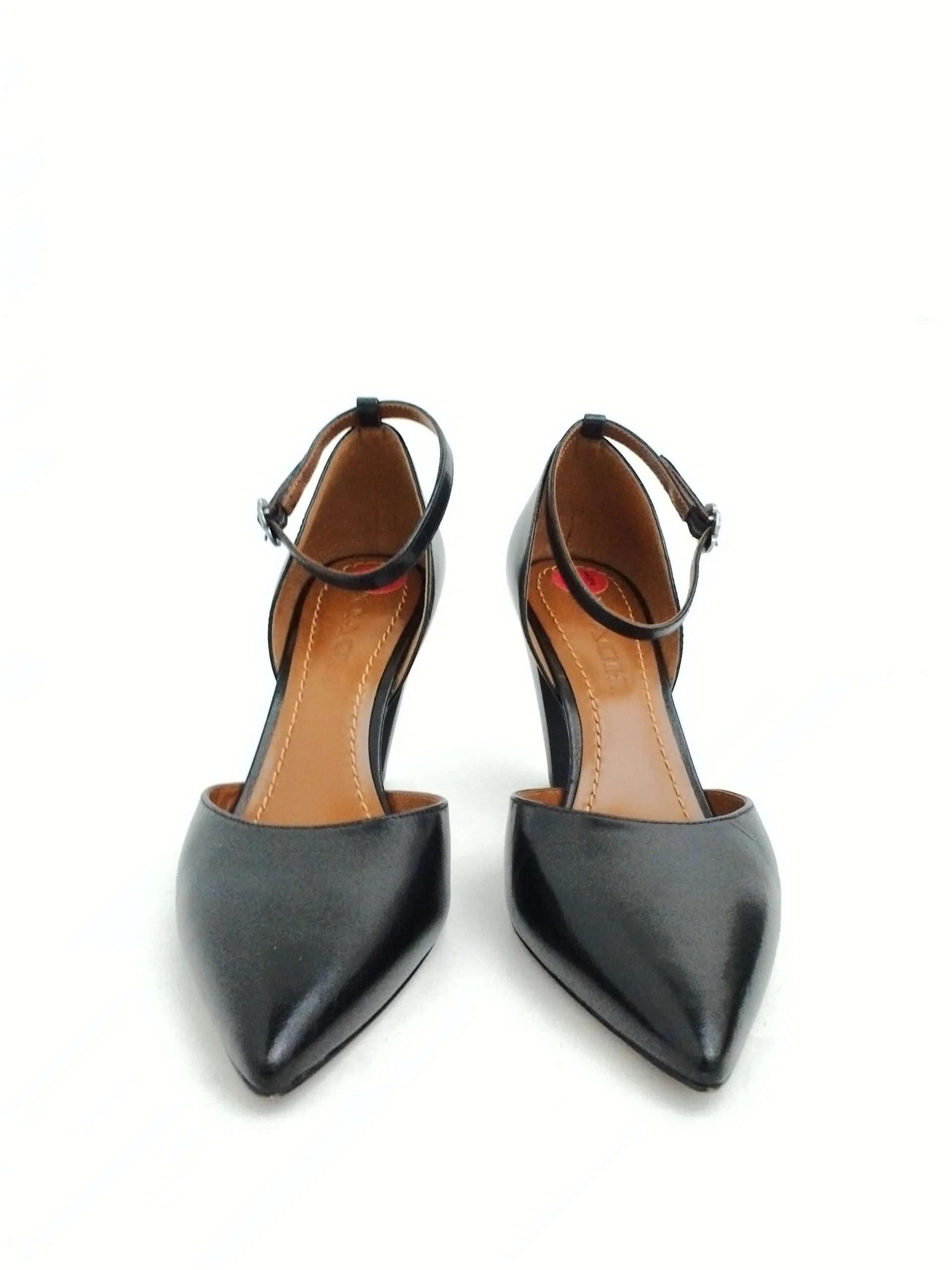 Coach Women's Black Leather Heels Size 6.5 B