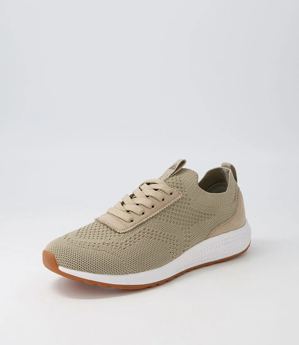 COLORADO Cassiie Taupe Recycled Knit Sneakers