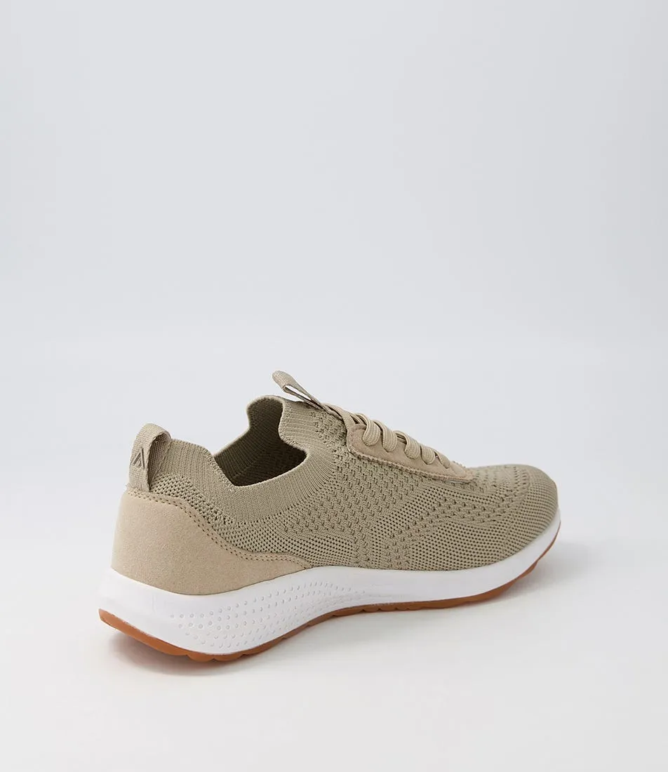 COLORADO Cassiie Taupe Recycled Knit Sneakers