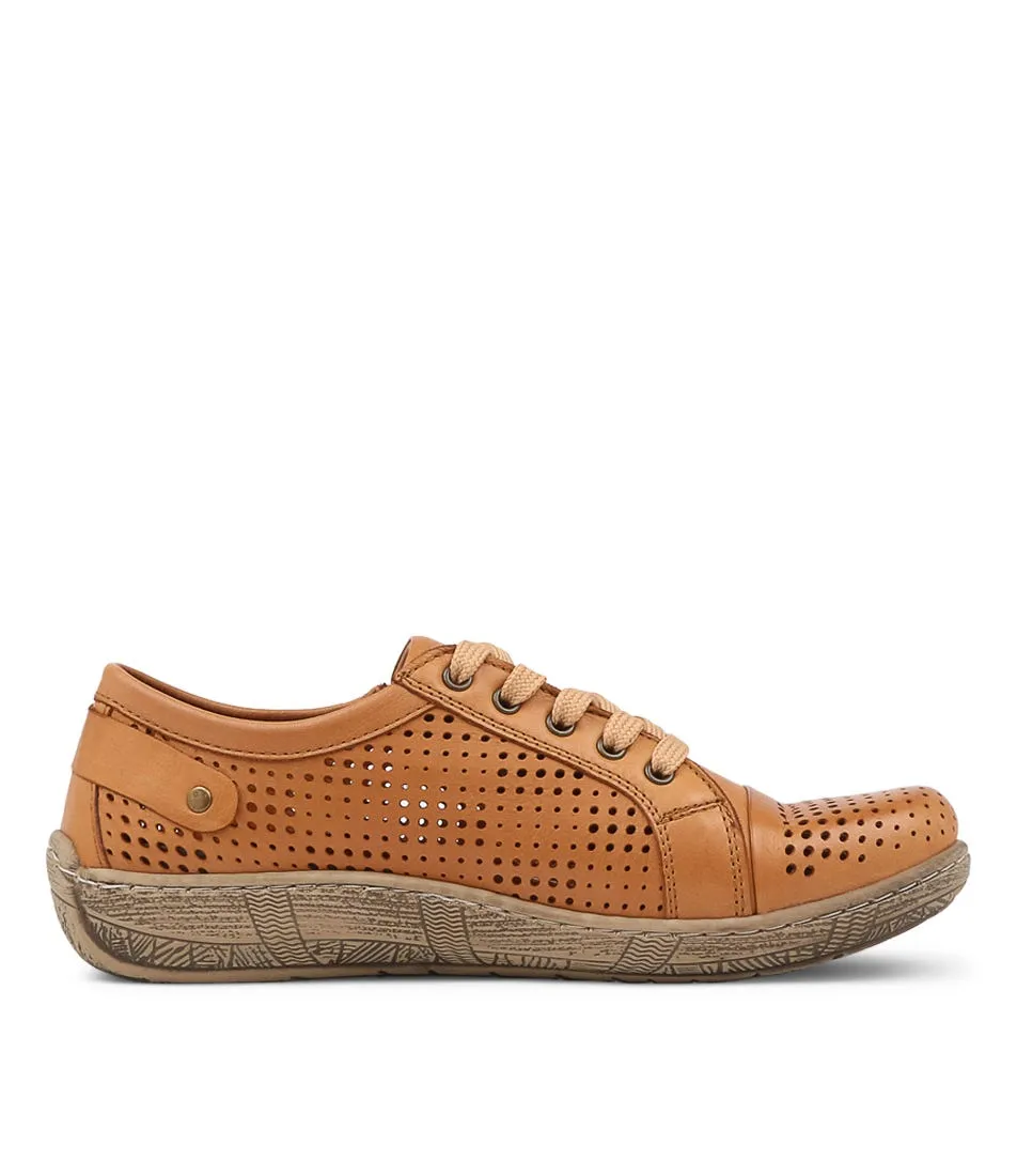 COLORADO Nyx Tan Leather Sneakers