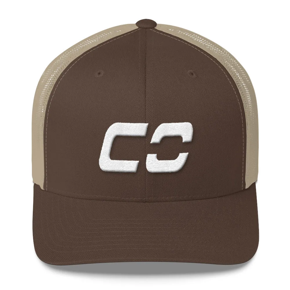 Colorado Trucker Cap with White Embroidery - CO - Various Hat Colors