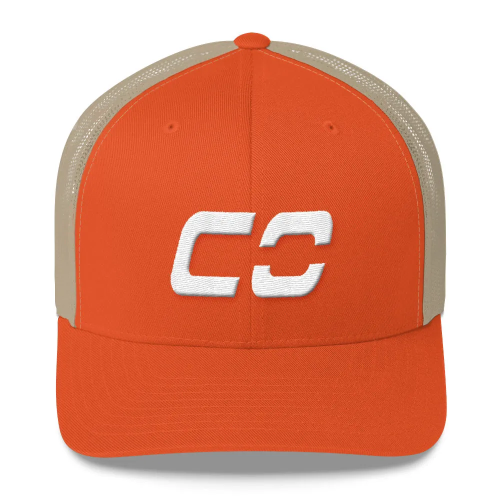 Colorado Trucker Cap with White Embroidery - CO - Various Hat Colors