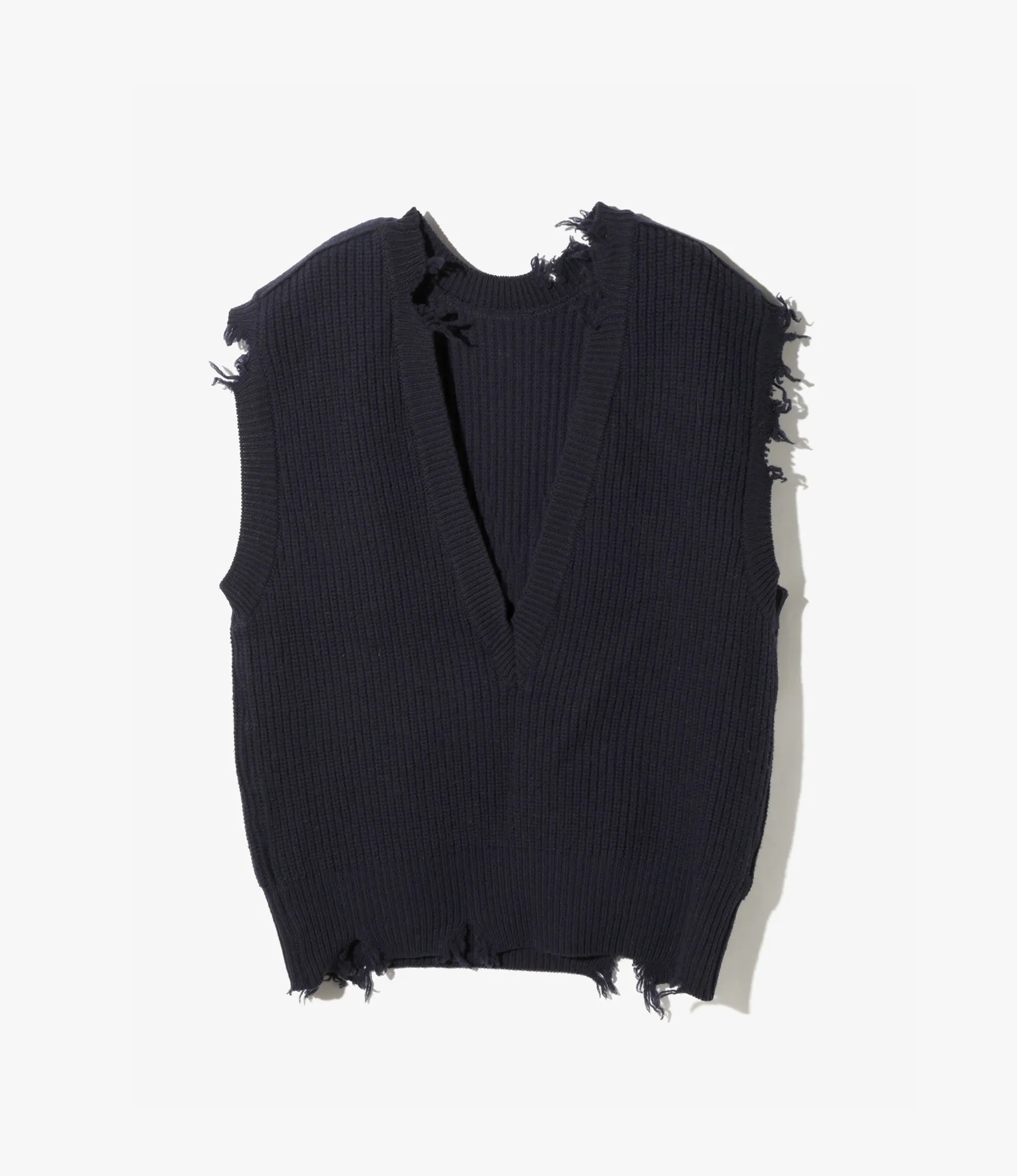 Commando Knit Vest –Navy