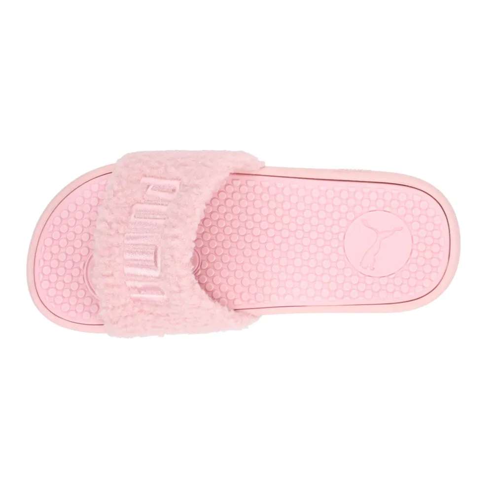 Cool Cat Sherpa Logo Slide Sandals