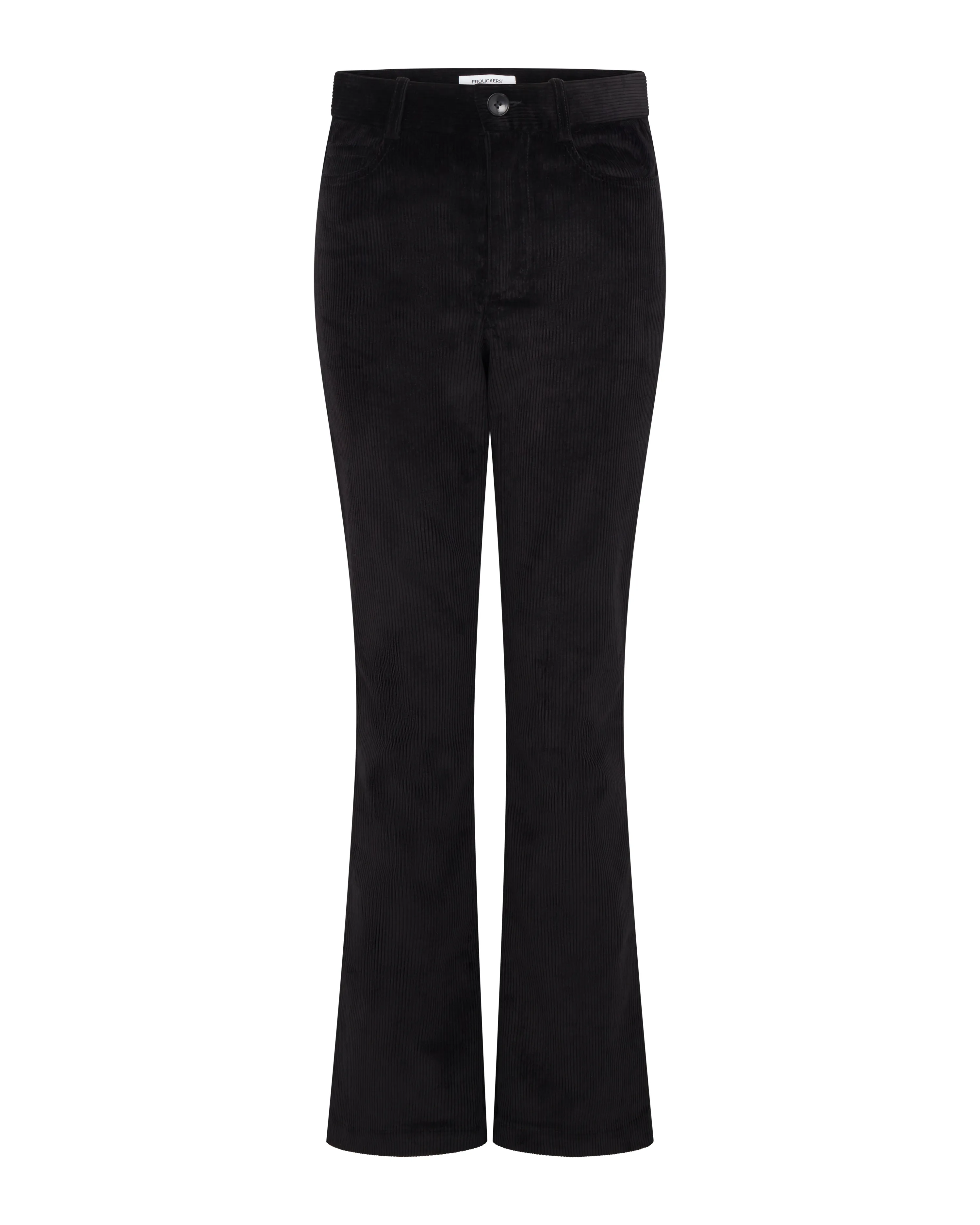 Corduroy Flare Trousers | Black