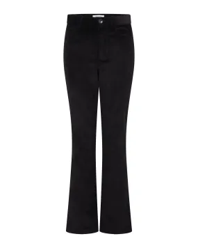 Corduroy Flare Trousers | Black