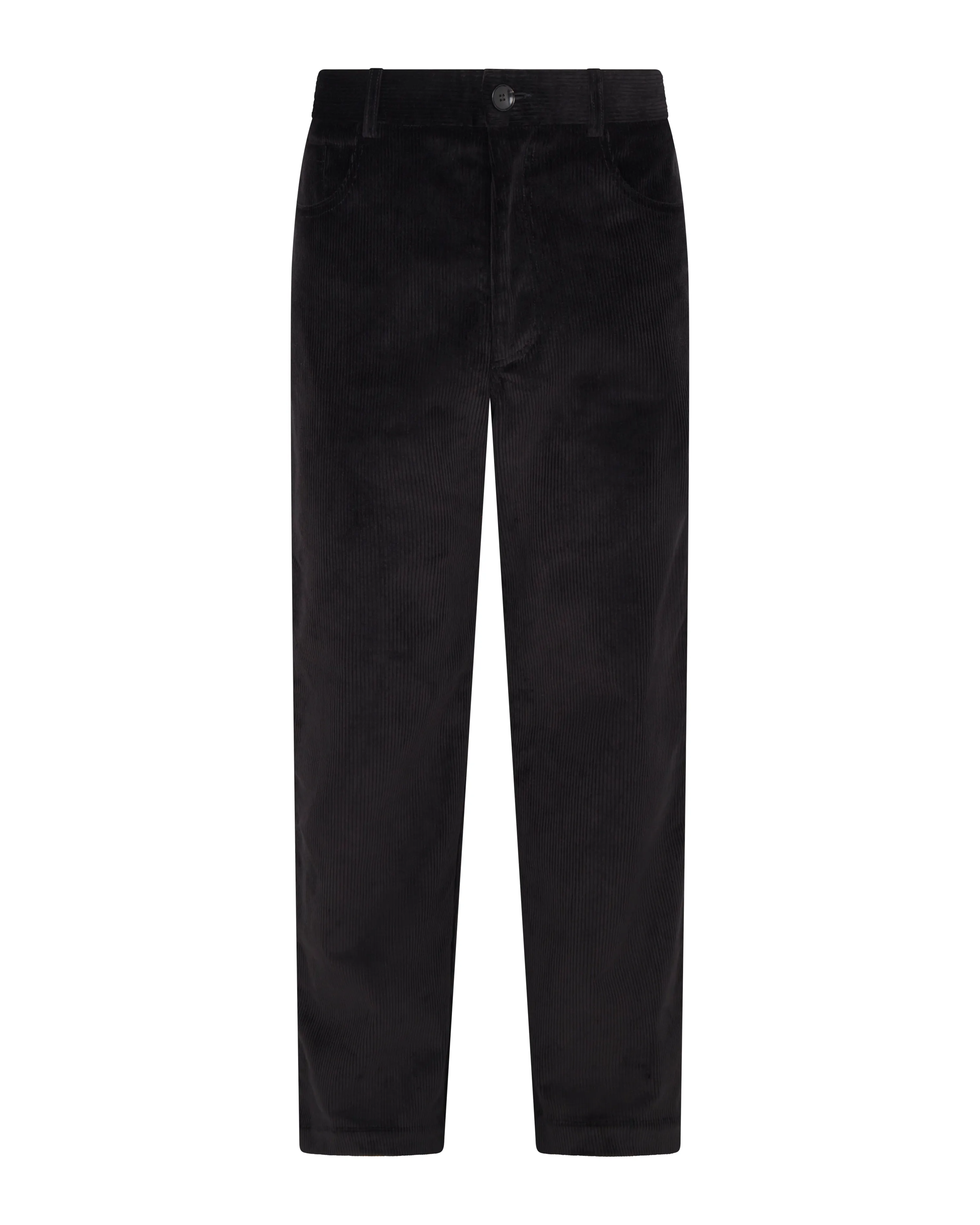 Corduroy Relax Trousers | Black