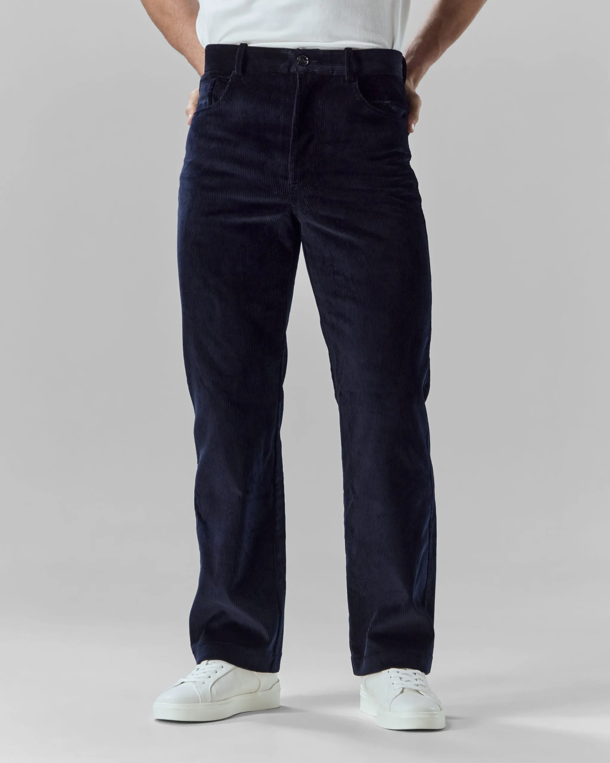 Corduroy Relax Trousers | Navy