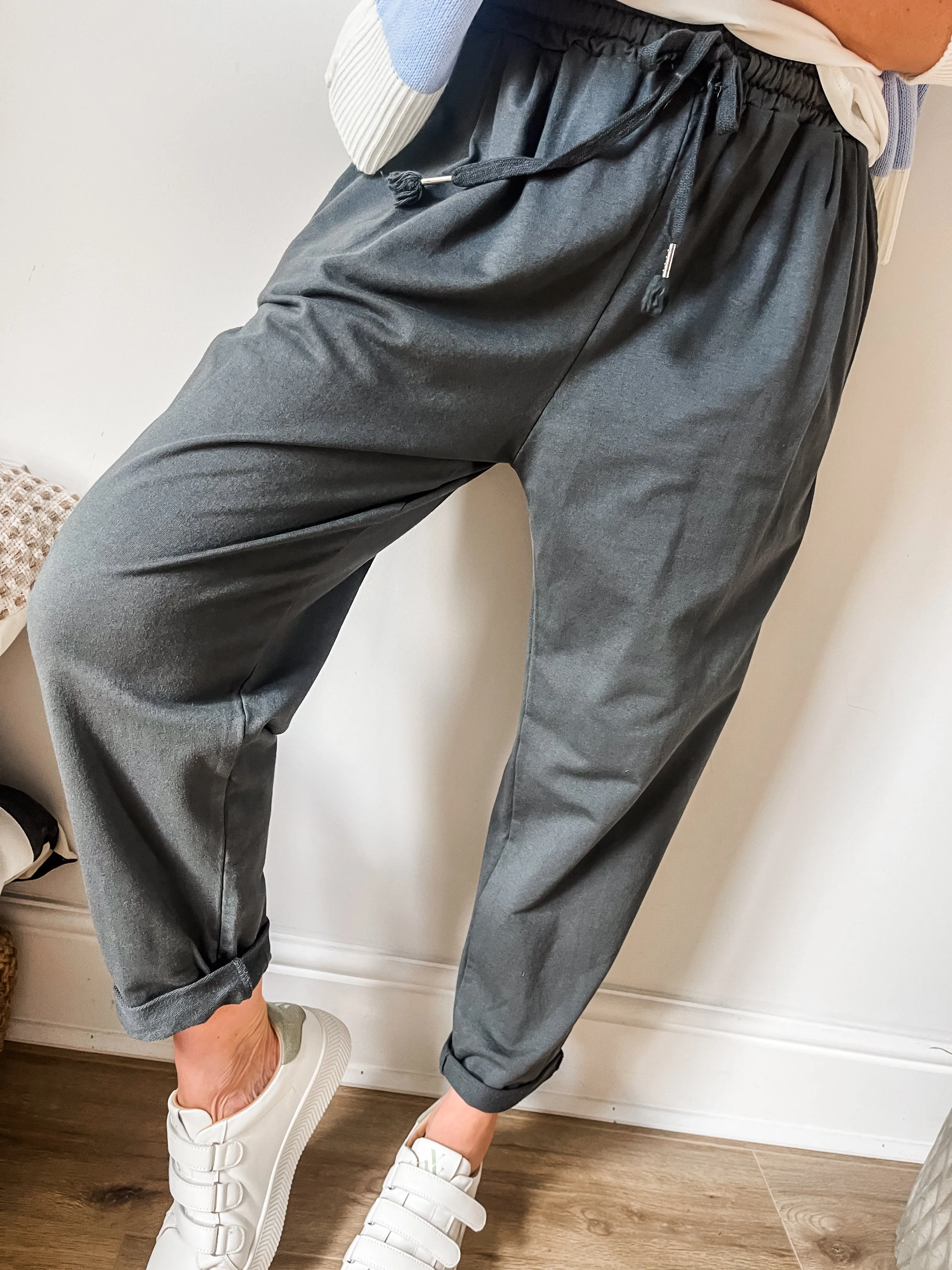 Cotton Jersey Running Pants