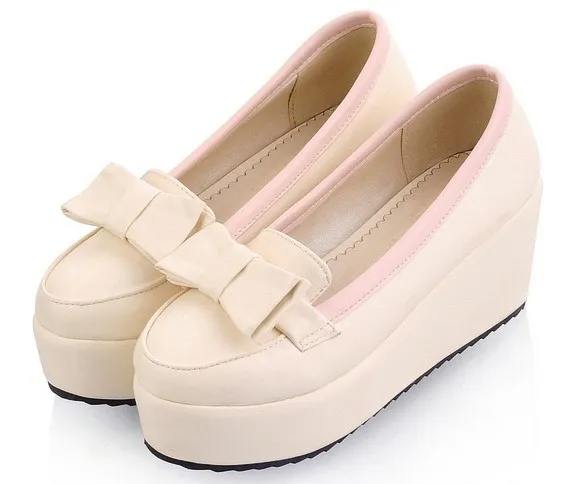 Cream Bow Ballet Flats