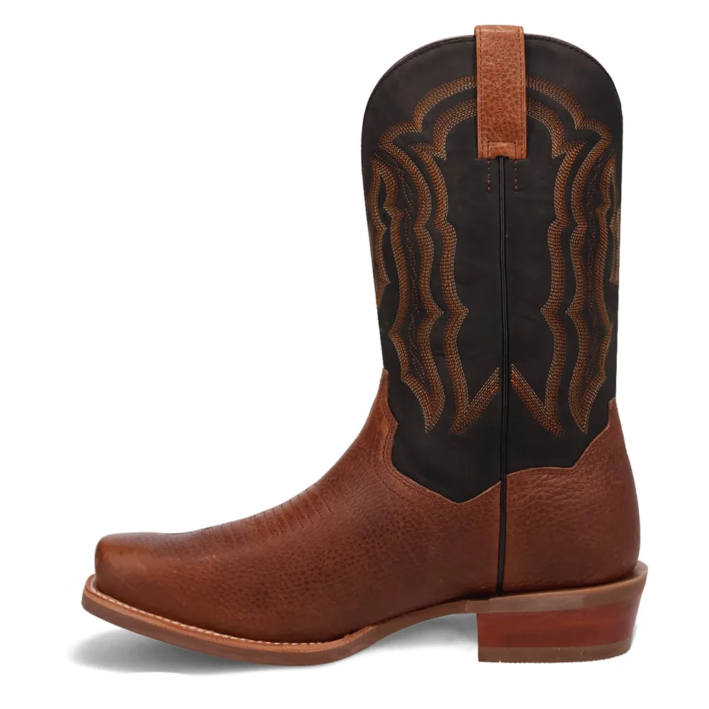 Creed Embroidered Square Toe Cowboy Boots