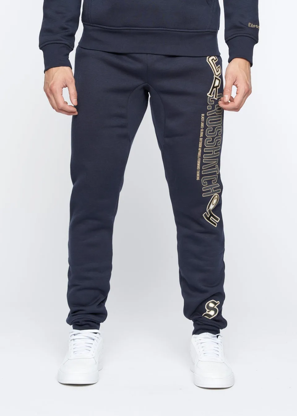 Crosshatch Navy   Doddington Joggers