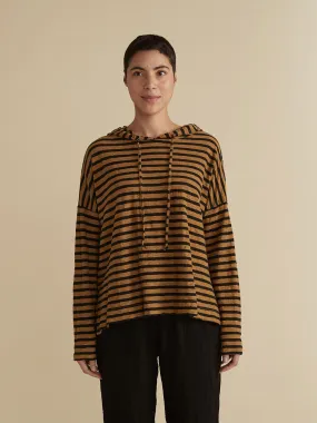 Cut Loose Black/Natural Striped Sweatshirt