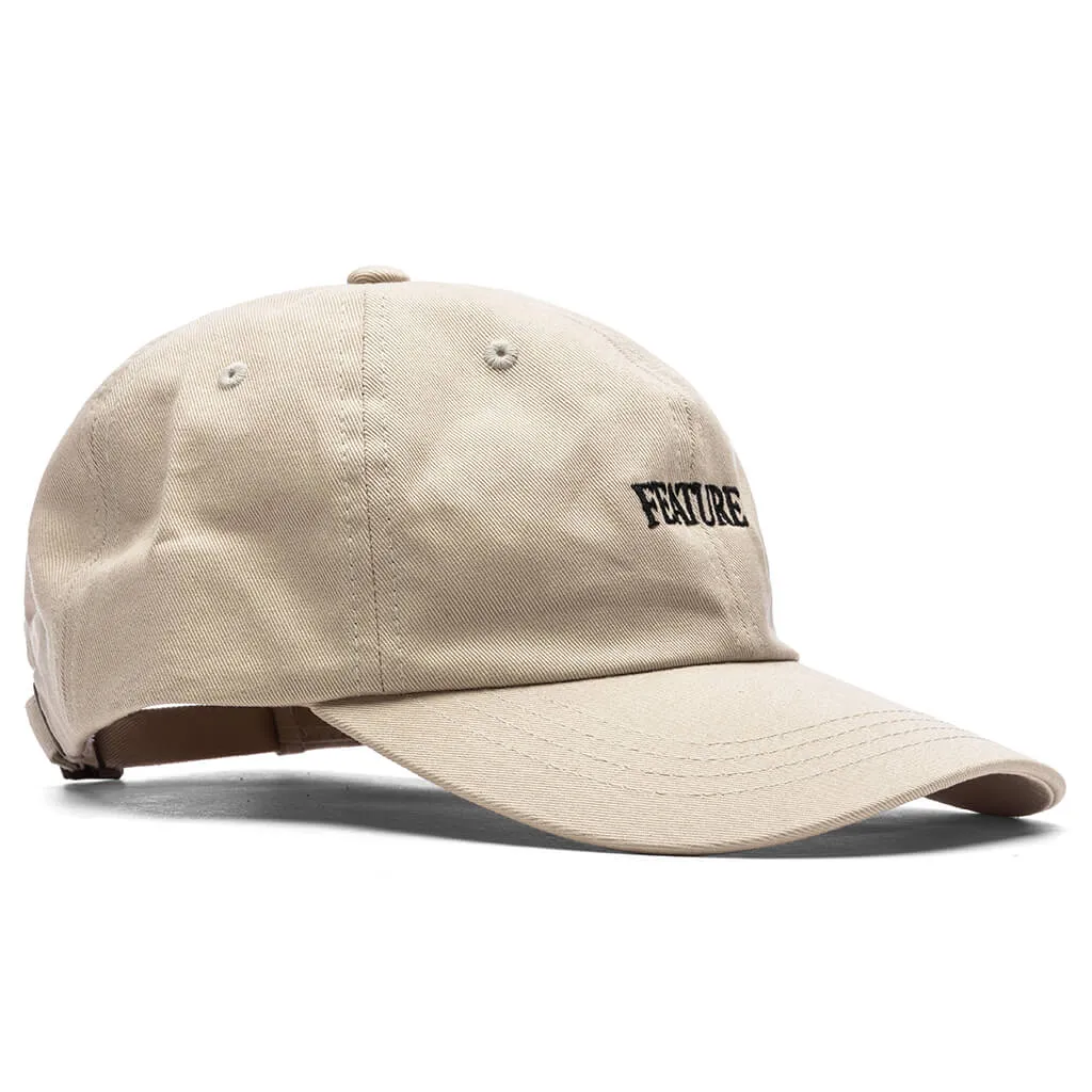 Dad Hat in Stone and Black Color