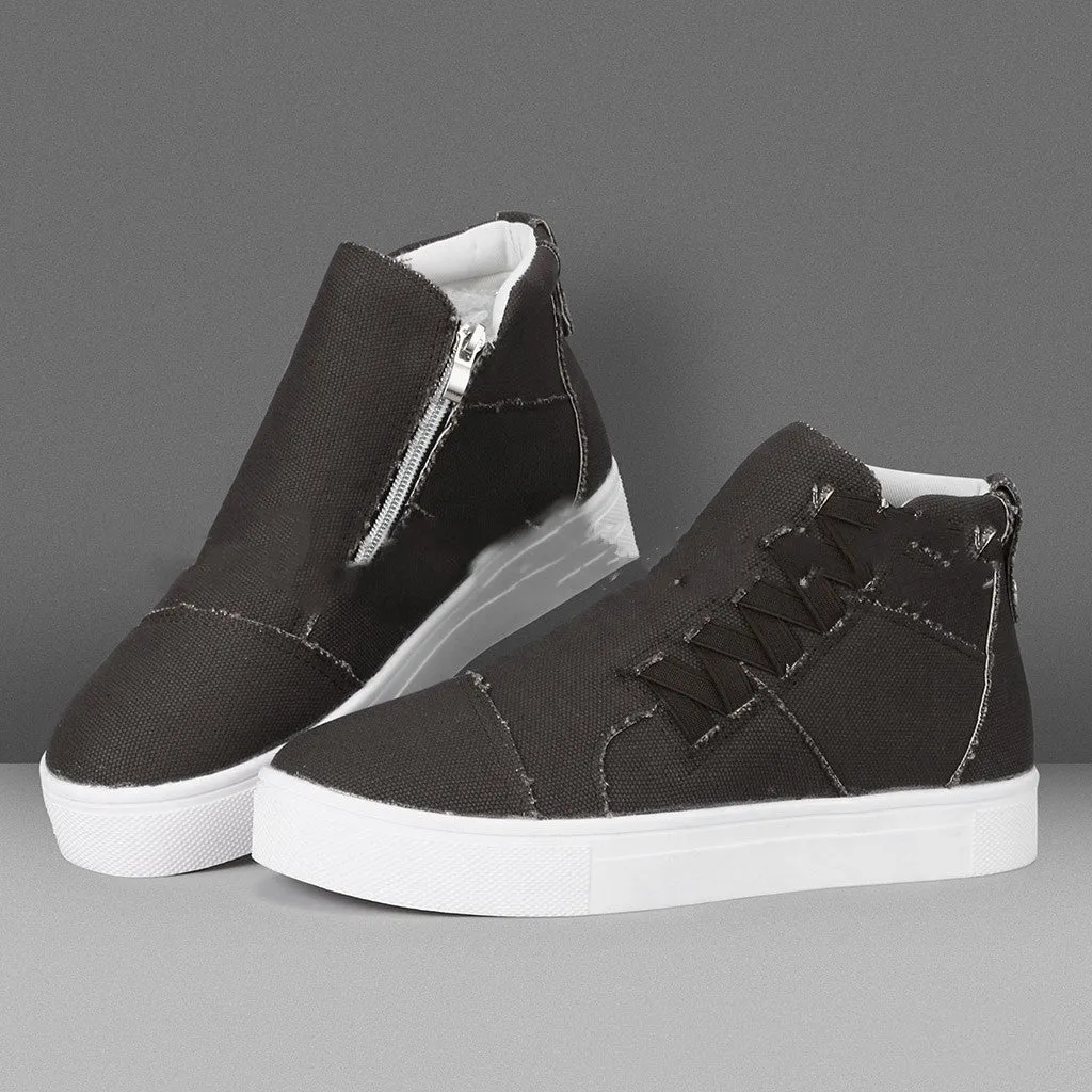 Daily High Top Stylish Flat Sneakers