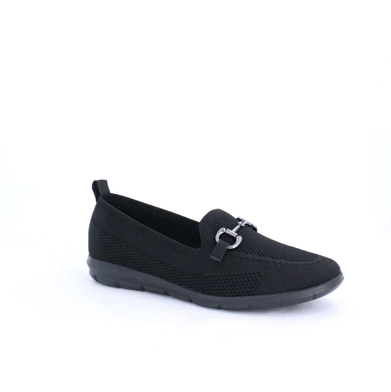 DANIA KNIT MOCCASINS - KBLACK