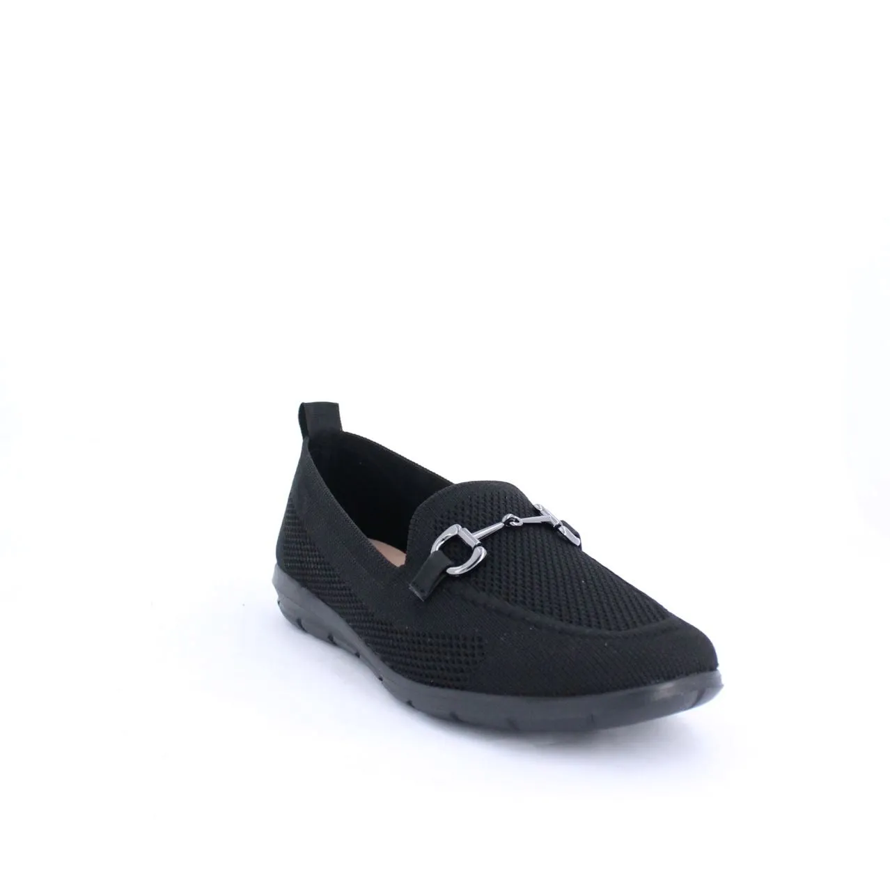 DANIA KNIT MOCCASINS - KBLACK