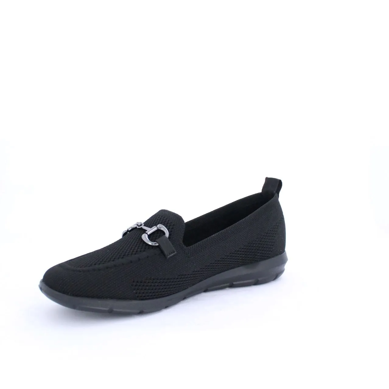 DANIA KNIT MOCCASINS - KBLACK