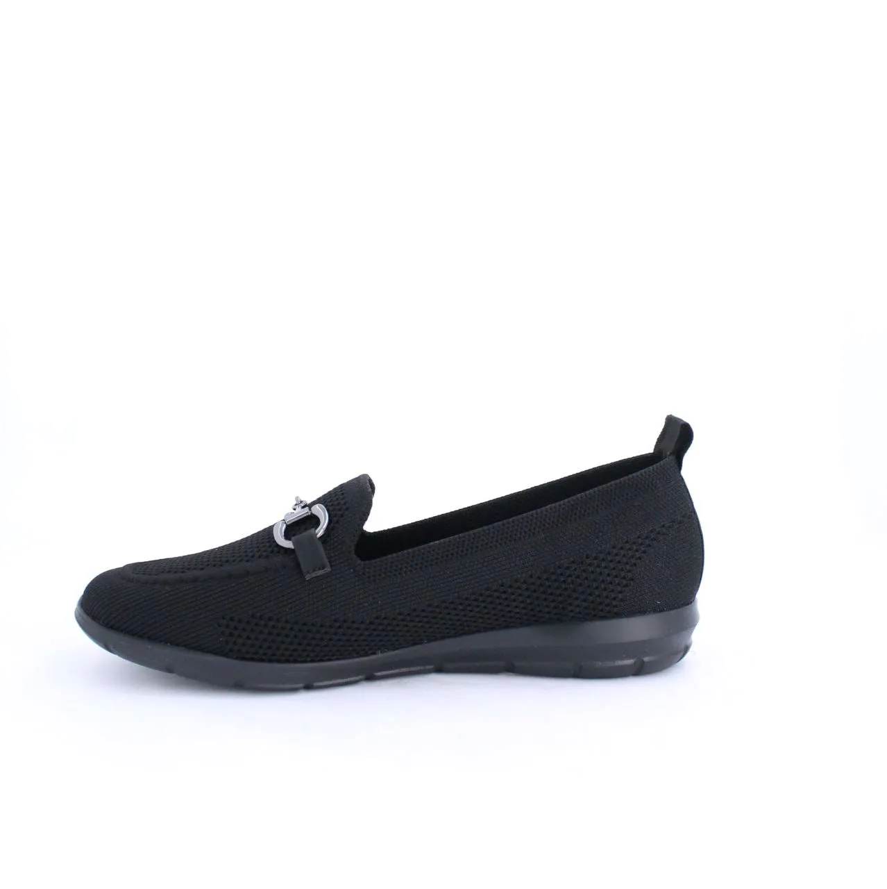 DANIA KNIT MOCCASINS - KBLACK