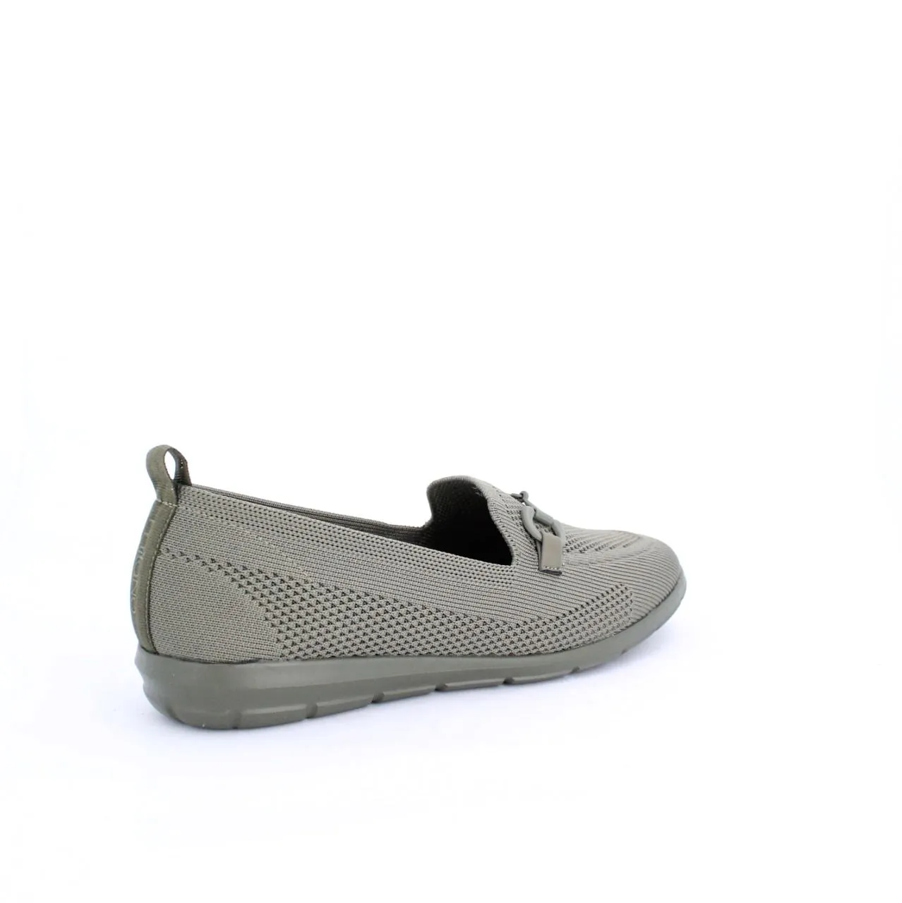 DANIA KNIT MOCCASINS - KHAKI