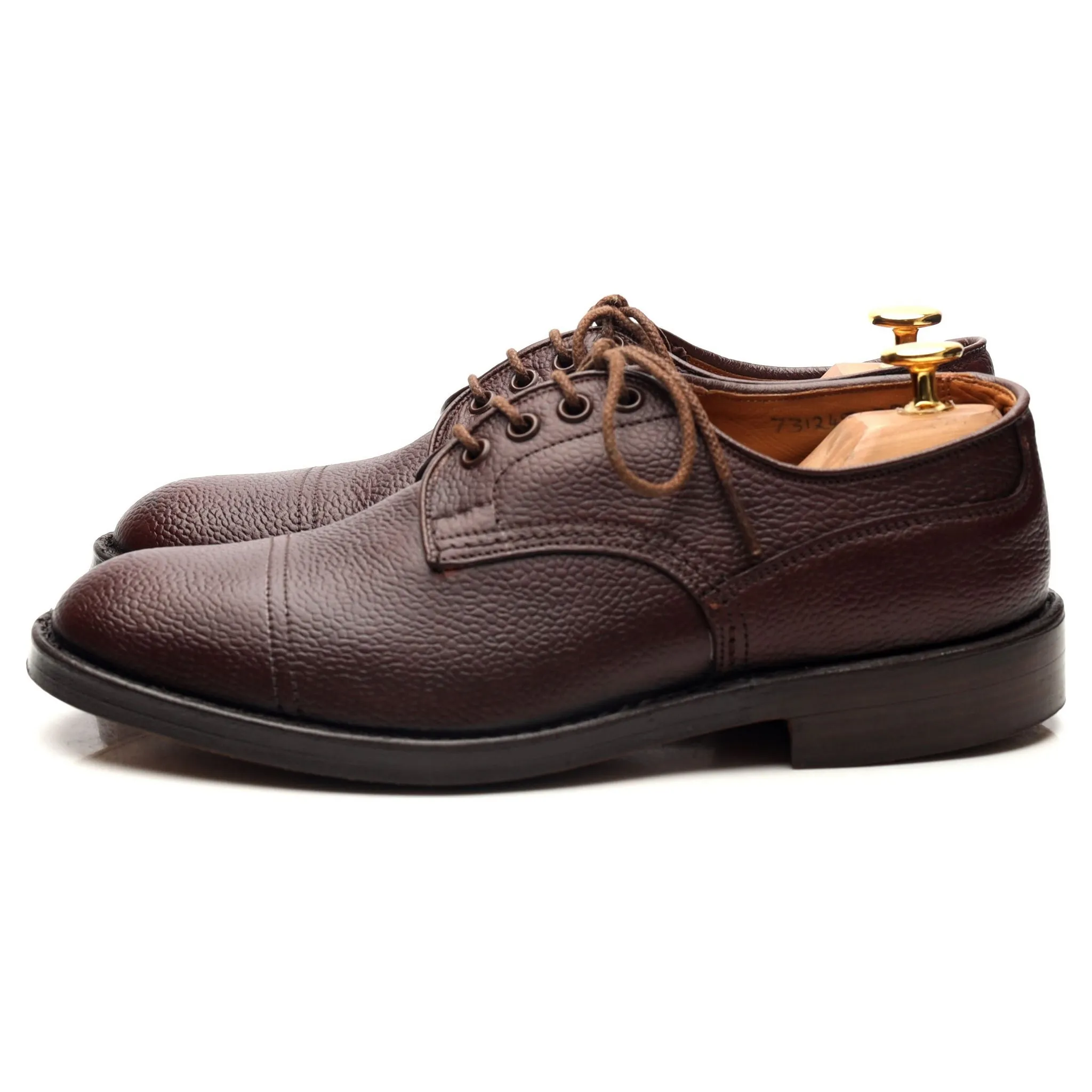 Dark Brown Leather Veldtschoen Derby UK 6