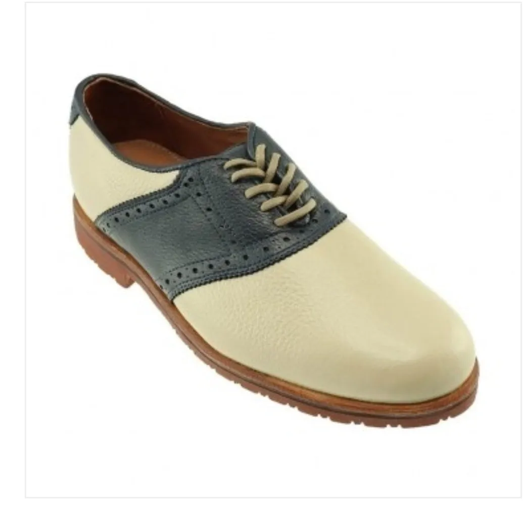 David Oxford Saddle Ivory Navy- Modern Elegance and Versatility