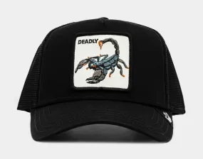 Deadly Trucker Men's Hat - Premium Quality (Black/White)