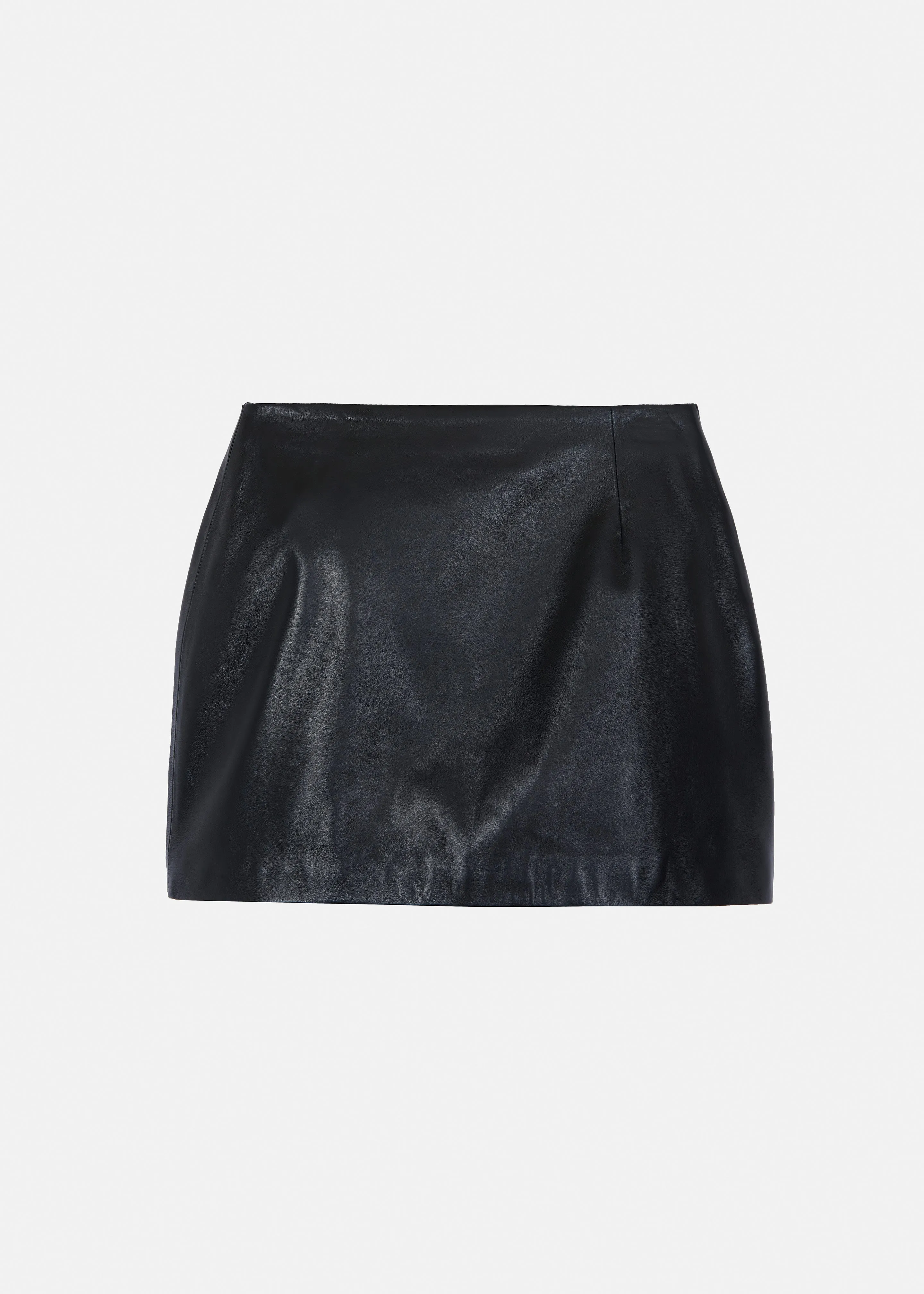 Derby Leather Mini Skirt - Black