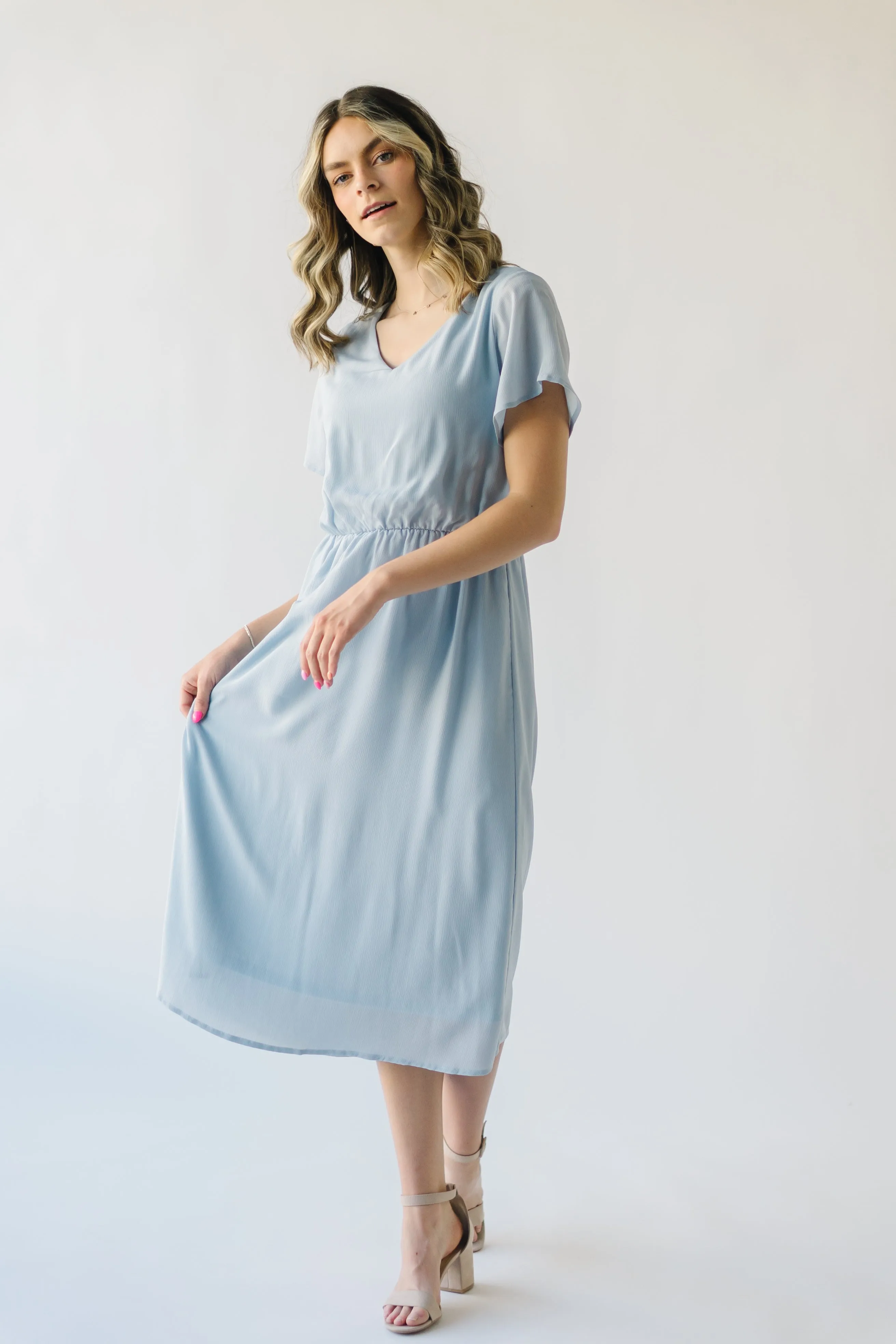 Derby Race Day Dusty Blue Dress