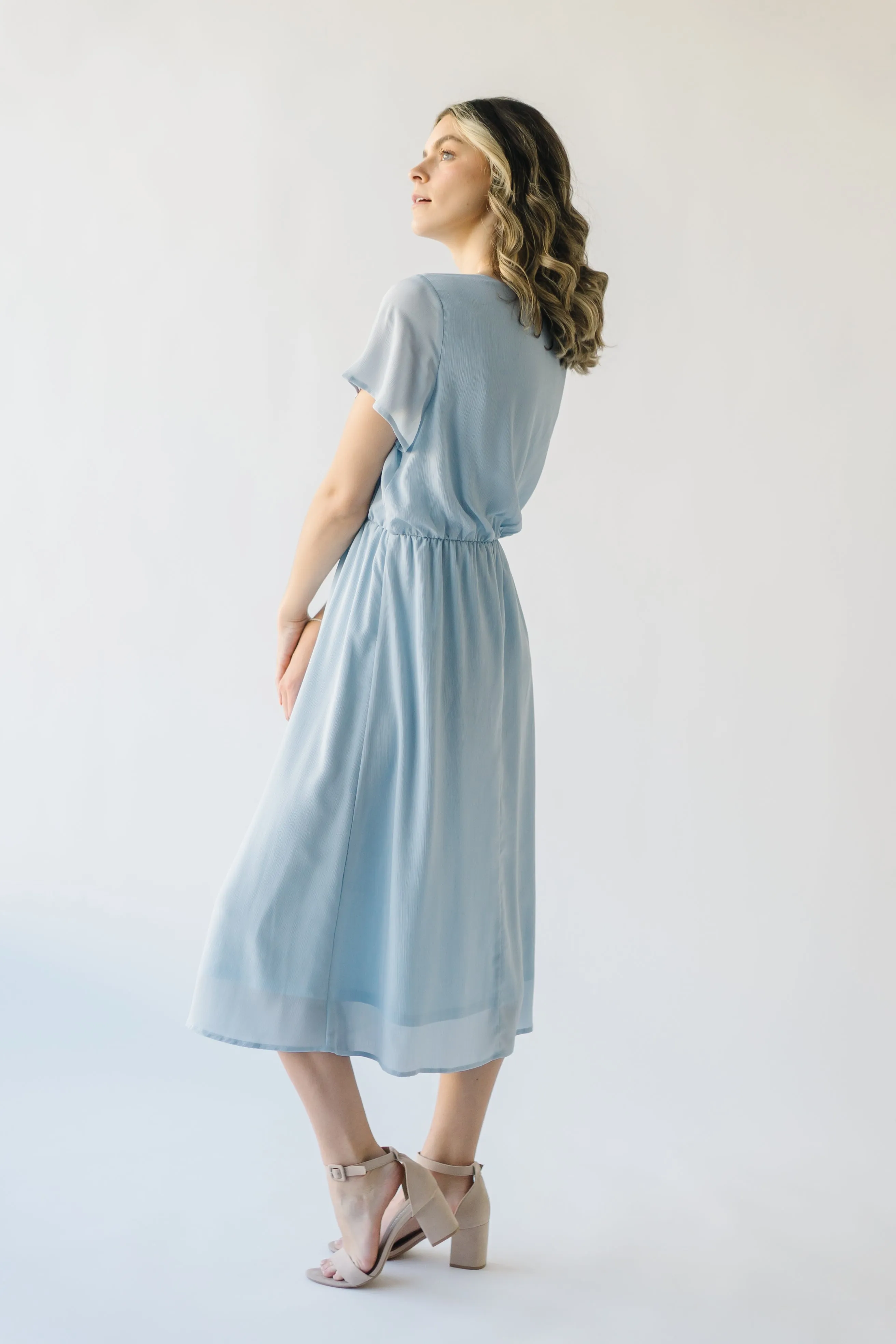 Derby Race Day Dusty Blue Dress