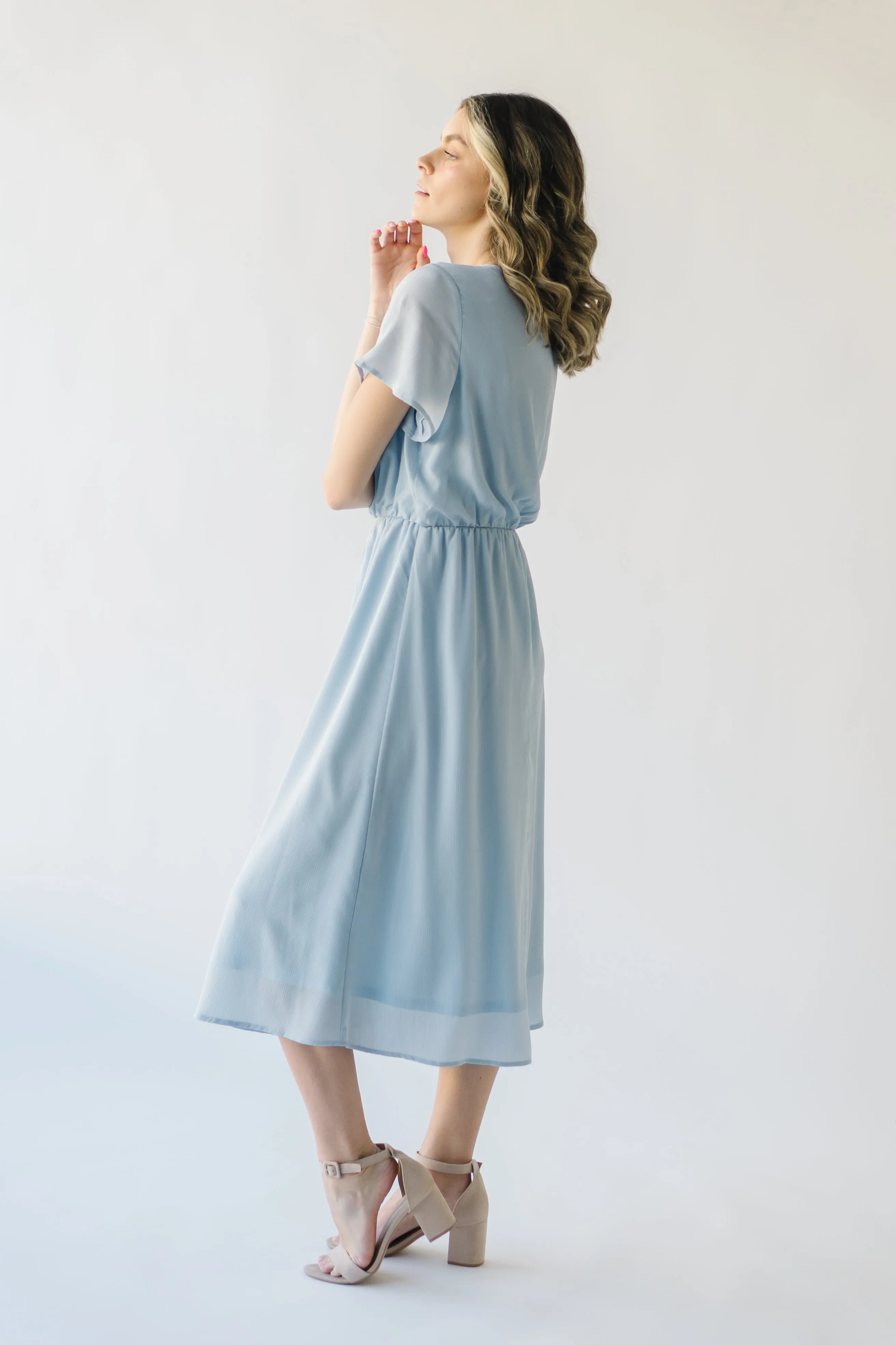 Derby Race Day Dusty Blue Dress