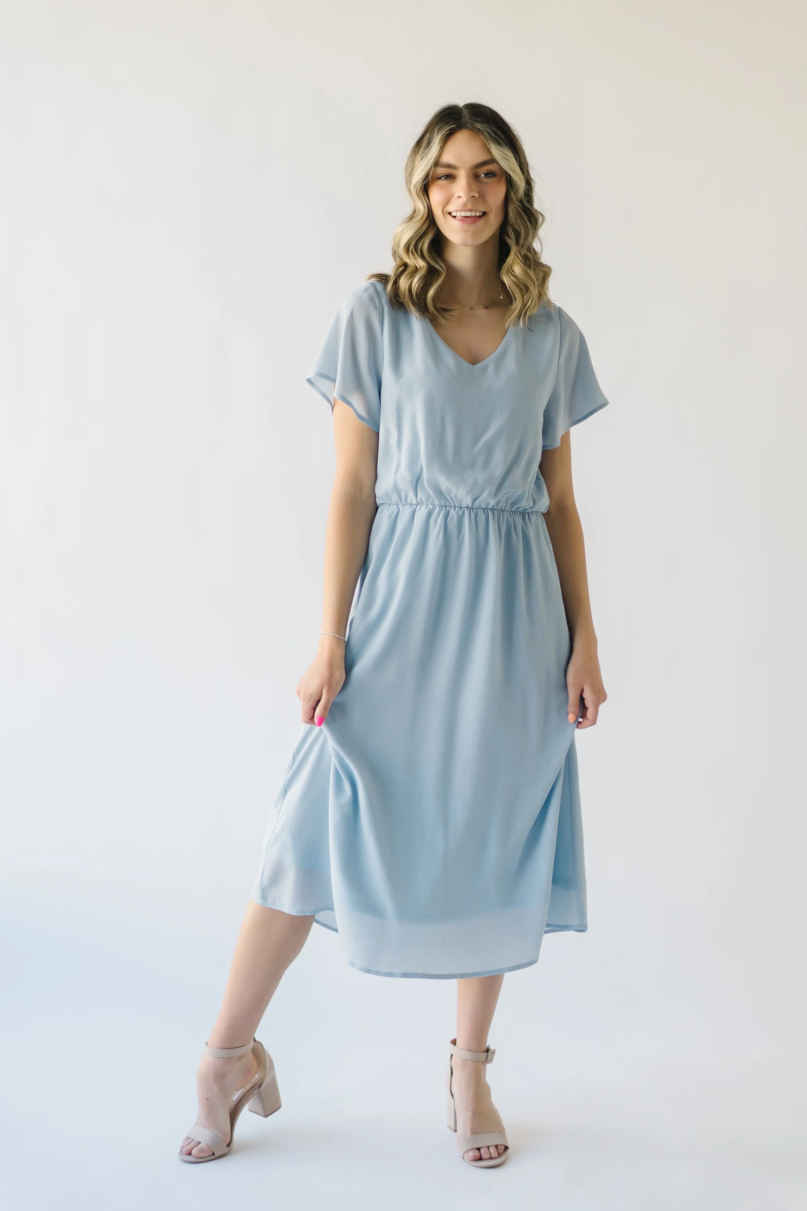 Derby Race Day Dusty Blue Dress