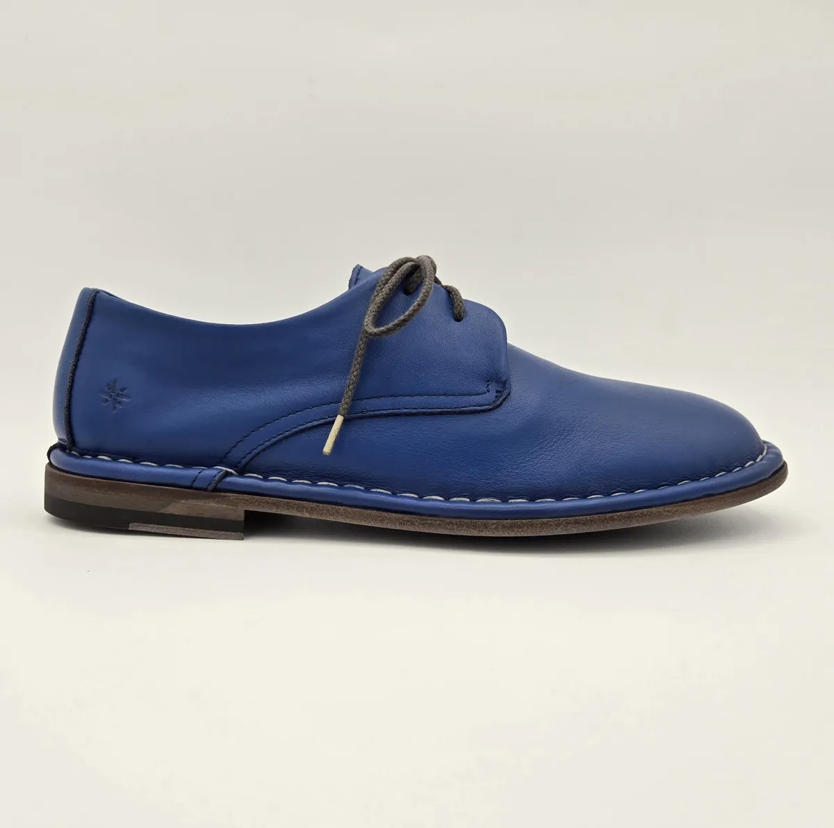 Electric Blue Derby Shoe