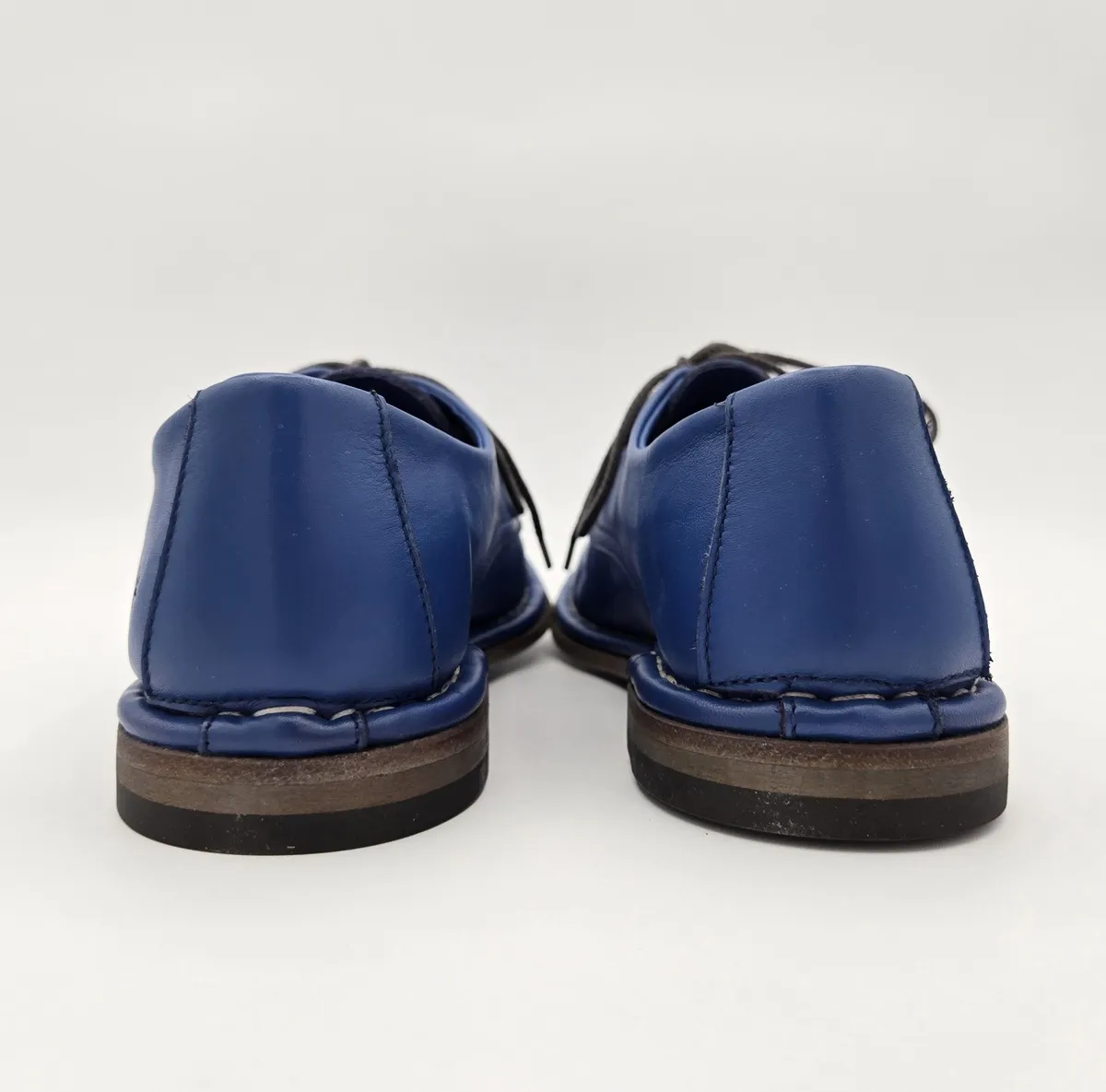 Electric Blue Derby Shoe