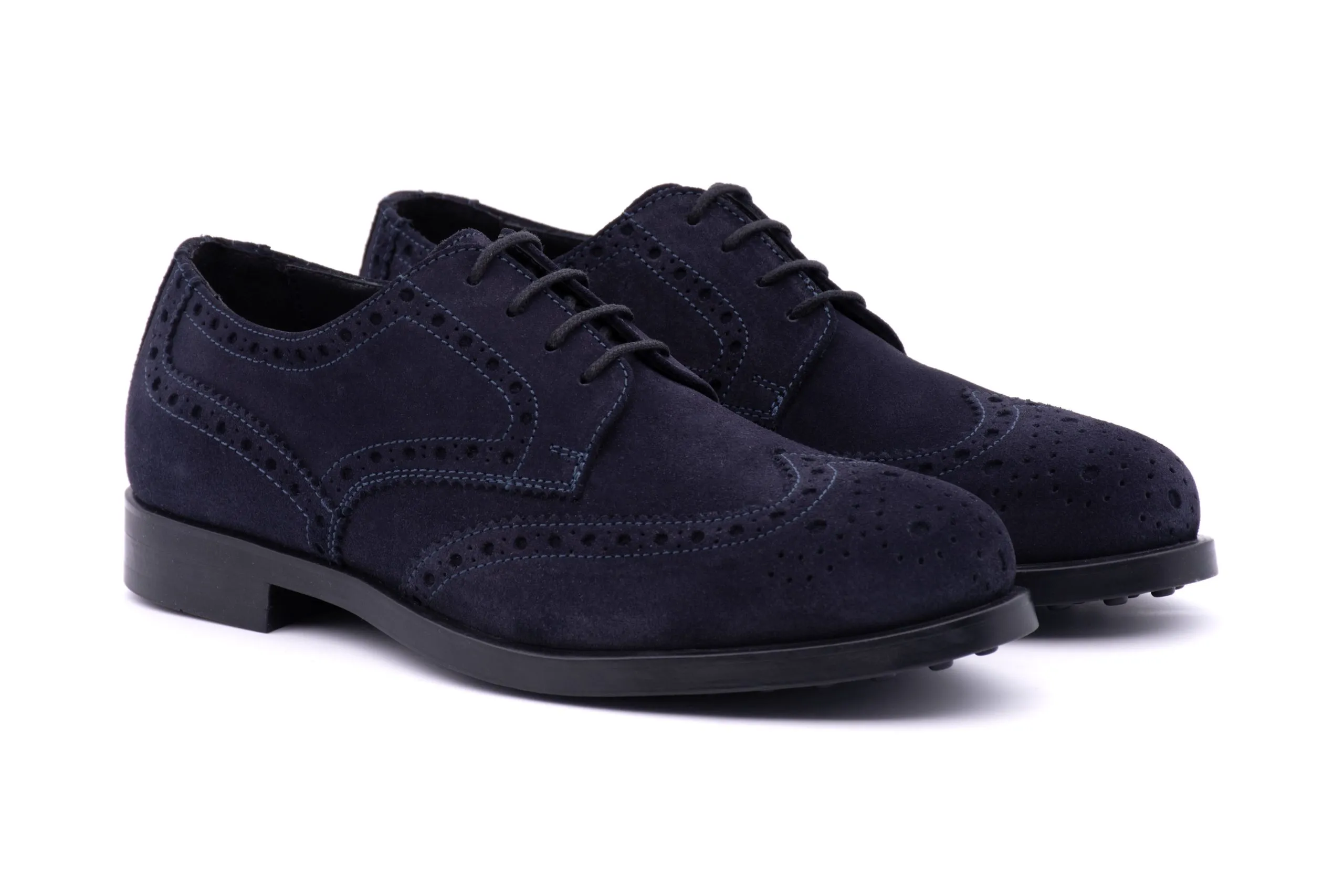 Derby shoes in suede leather