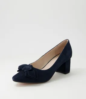 DIANA FERRARI Loet Navy Suede Pump Heels