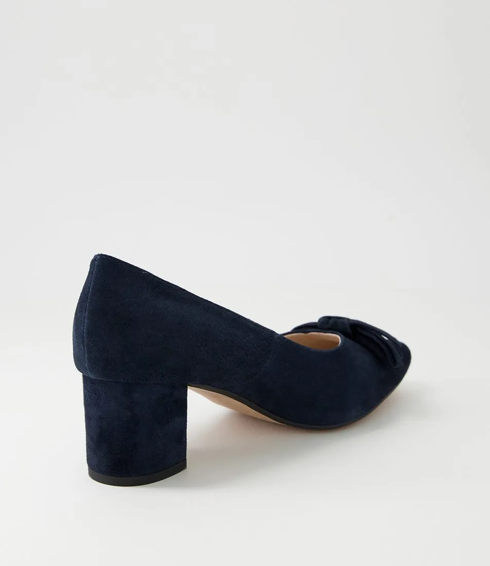 DIANA FERRARI Loet Navy Suede Pump Heels