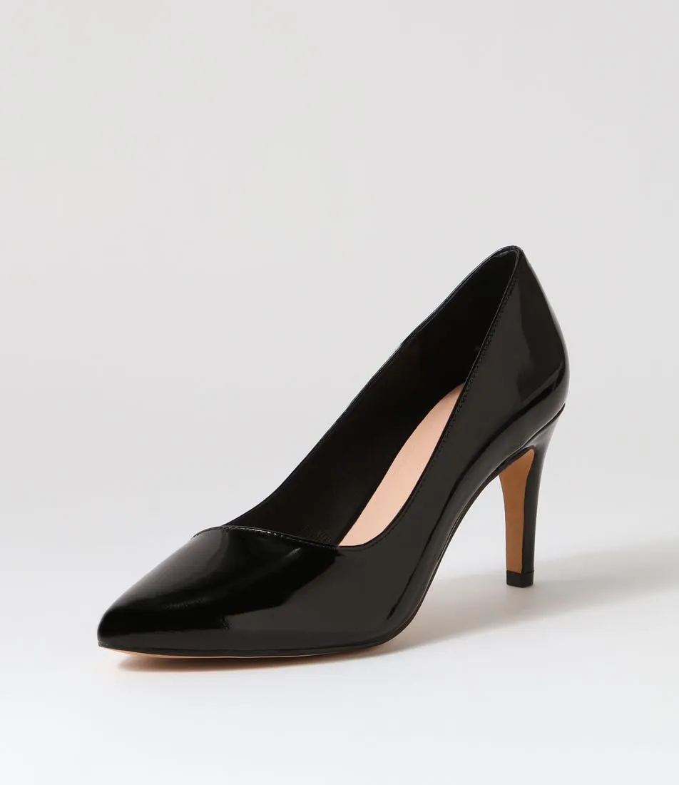 DIANA FERRARI Tiffanie2 Black Patent Leather Heels