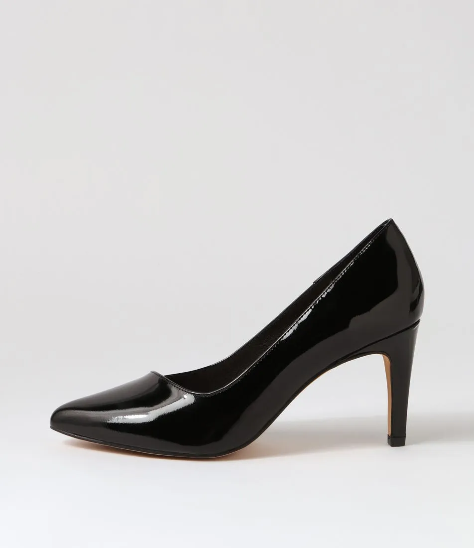 DIANA FERRARI Tiffanie2 Black Patent Leather Heels