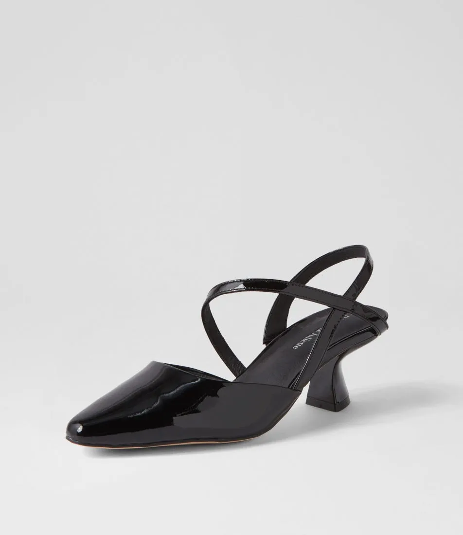 DJANGO & JULIETTE Dovie Black Patent Leather Heels